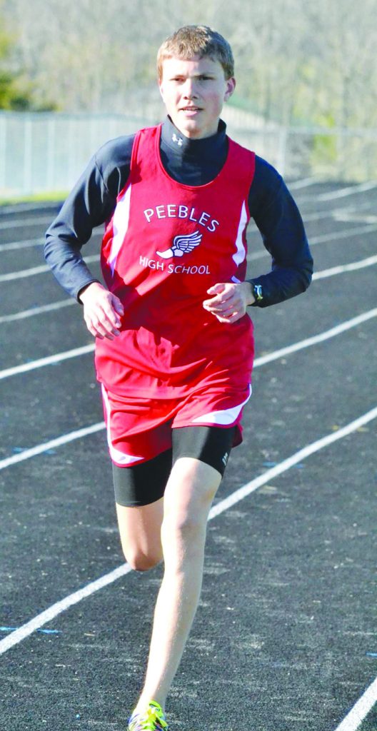 By virtue of his second place finish in the 3200 meters at the district meet, Peebles' Matthew Seas will be competing in this week's regional track meet.