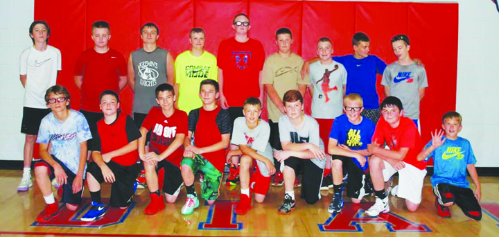 Here are the participants in the afternoon session of the 2016 Peebles Indians Basketball Camp.