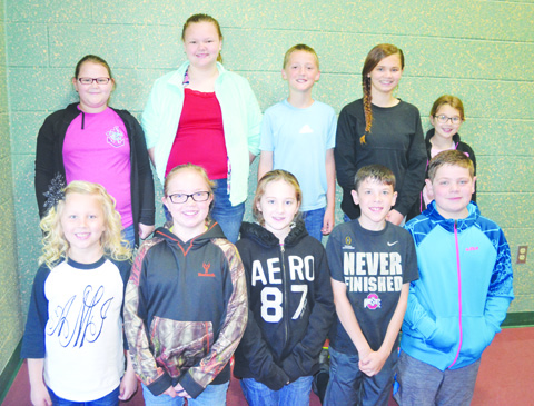 Earning the distinction of TAG Honors Readers were: Front row, from left, Alanna Mays- Third Grade NAES, Areena Goon- Sixth NAES, Jade Hawthorn- Fifth Grade NAES, Cody Hesler- Fourth Grade NAES, David Raines- Fourth Grade NAES; Back row, from left, Victoria Roessler- Fifth Grade NAES, Dakotah Davis- Sixth Grade NAES, Levi Jones- Fourth Grade NAES, Alyssa Mays- Seventh Grade NAHS, and Tatum Chaney- Fourth Grade NAES.