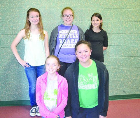 Earning the distinction of TAG Honors Readers were: Front row, from left, Carson Chaney- Sixth Grade NAES, Sierra Kendall- Sixth Grade NAES, and Myla Toole- Sixth Grade NAES; Back row, from left, Morgan Shupert- Sixth Grade NAES, Ainsley Grooms- Sixth Grade NAES, Calee Campbell- Sixth Grade NAES, and Laura Hesler- Sixth Grade NAES.