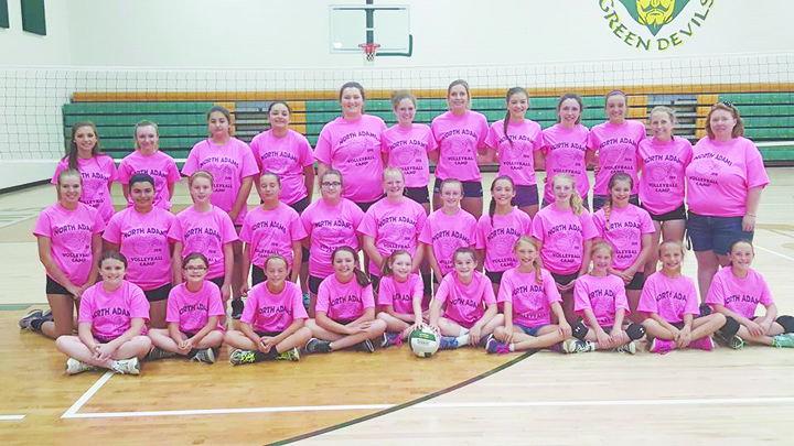 The North Adams Lady Devils volleyball program hosted their annual camp for girls grades 5-8 from May 31-June 2 at North Adams High School.