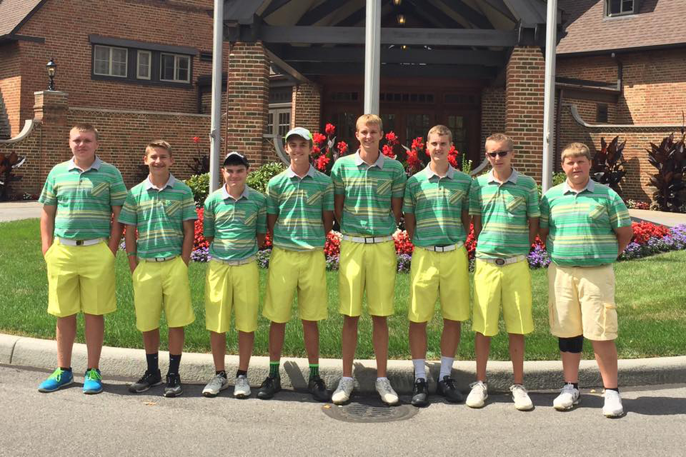 The 2016 West Union Dragons varsity golf team had the experience of a lifetime last weekend, playing a 36-hole tournament on the famed Canterbury Course in Cleveland.  Here, the team is pictured at the course, from left, Jacob Pell, Elijah McCarty, Craig Horton, Eli Fuller, Tyler Fowler and Coach Carl Schneider.