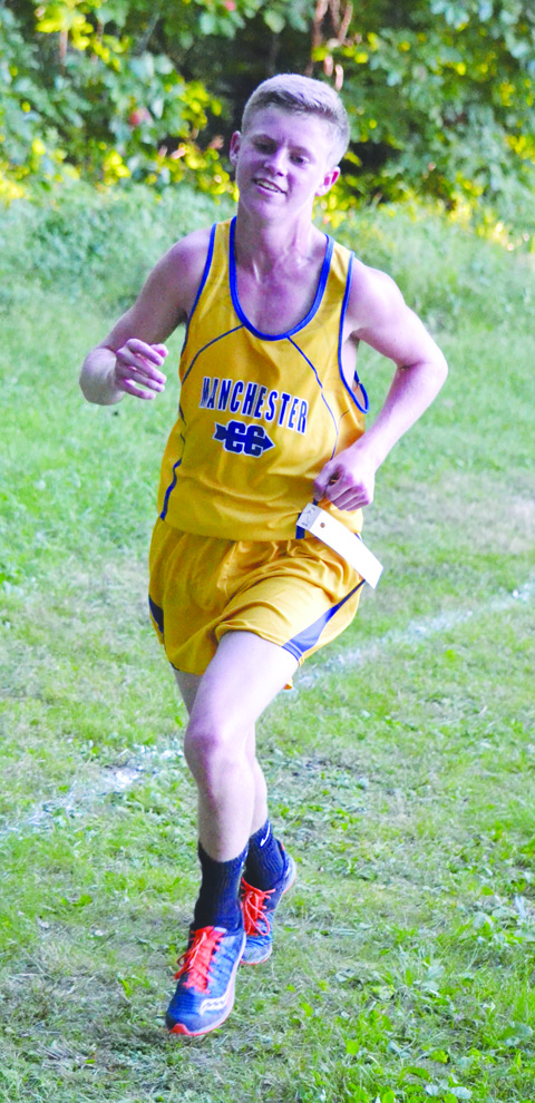 It’s easy to smile when you are running away from the competition as Manchester’s Ethan Pennywitt did in last week’s Dragon Run, winning the high school boys race in a time of 18:16.