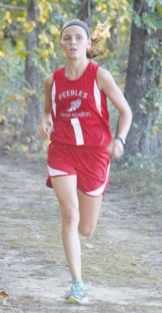 Peebles sophomore Jenny Seas is the Southeast District Division III girls cross-country champion, easily winning the girls race at Rio Grande on Saturday in a time of 18:54.31.