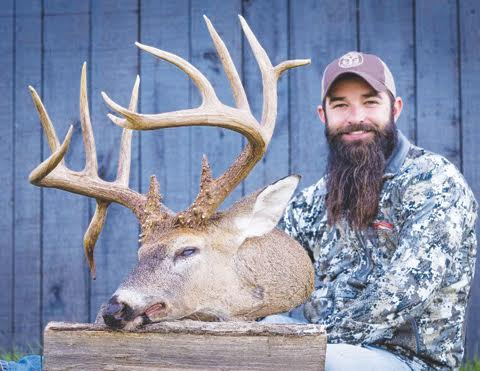 After an interesting search, Lear McCoy of Peebles was able to track down this big non-typical that he shot with his crossbow on Oct. 29.