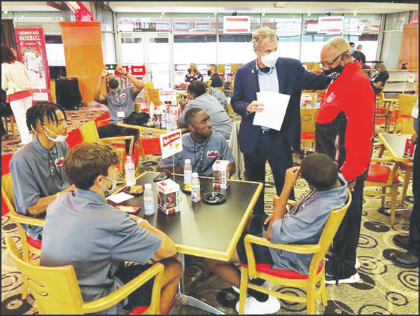 Brown, Reds host 'My Brother's Keeper' students at GABP | People's Defender